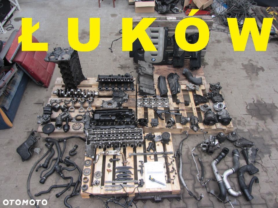 BMW e60 530d 218d m57n 2003-2007r Silnik na Części Blok Wał Korbowód Tłok Głowica Pompa Oleju Dekiel Miska Mahle - 1