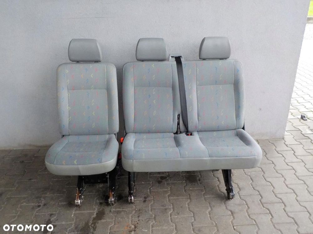 VW T5 FOTEL FOTELE KANAPA RZĄD ŚRODKOWY INKA TYŁ - 2