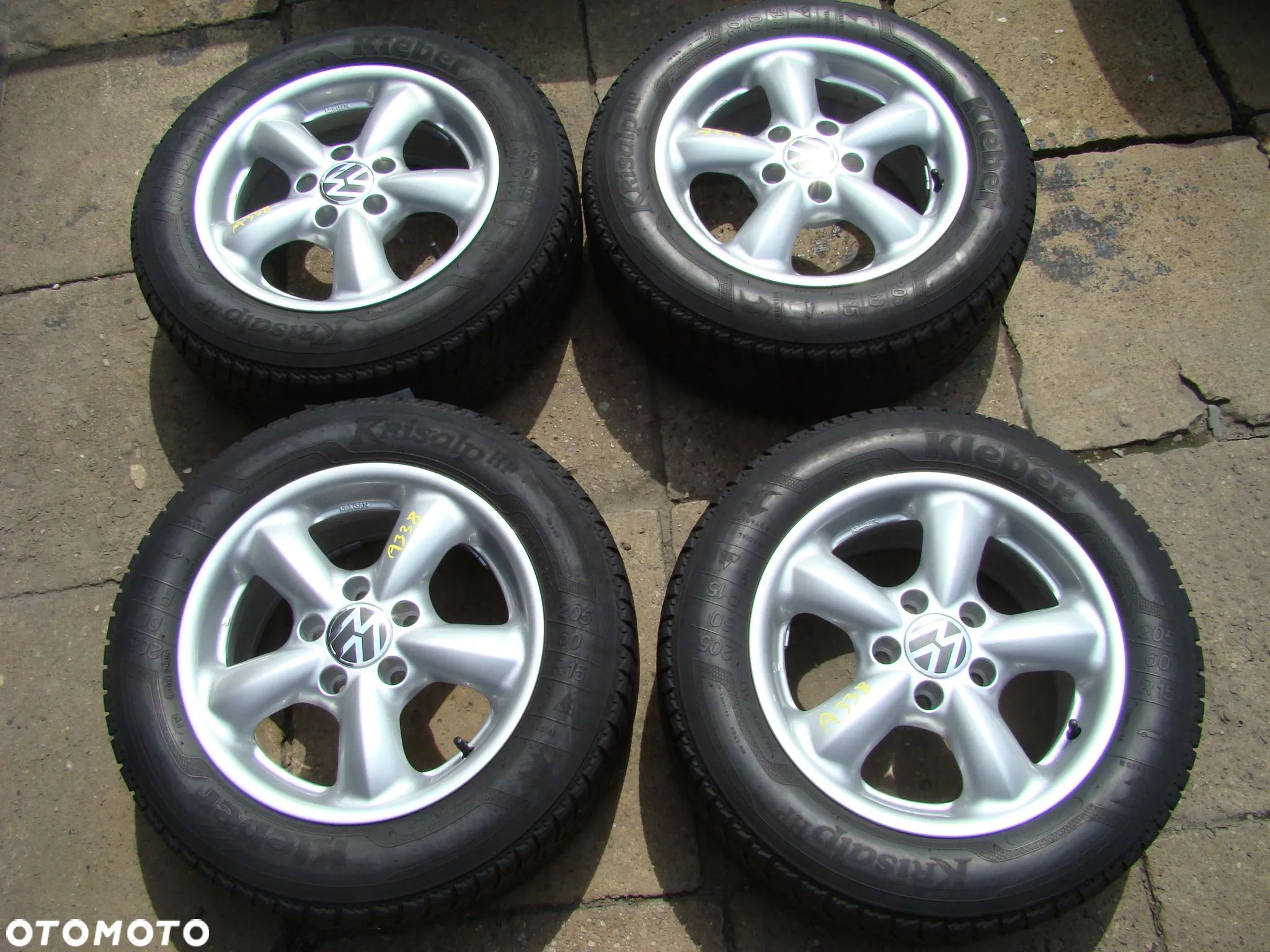 a338 5x112 VW Transporter Multivan Caravelle T4 Caddy Sharan 7jx15 Lato 205/60 - 1