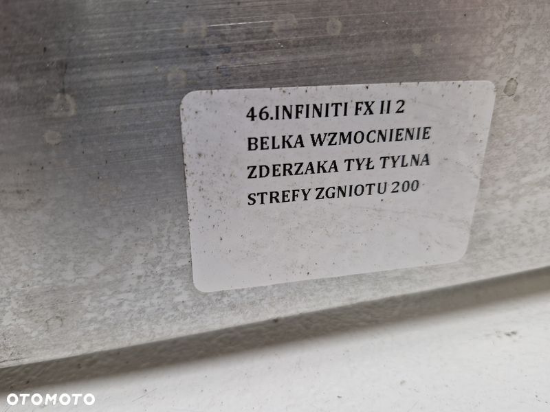 INFINITI FX II 2 BELKA WZMOCNIENIE ZDERZAKA TYŁ TYLNA STREFY ZGNIOTU - 5