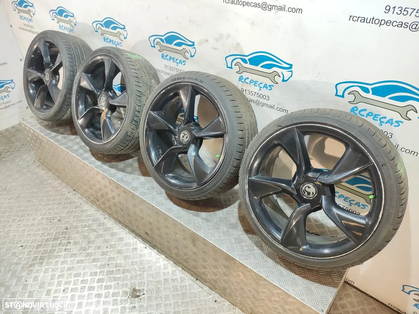 Jantes 19" Opel - Astra J GTC - ORIGINAIS - 8J | ET36 | 5x115 - 19 Polegadas | GM13312751 | 13312751 | Jante | 5 x 115 | 235 35 19 | Pneus - 10