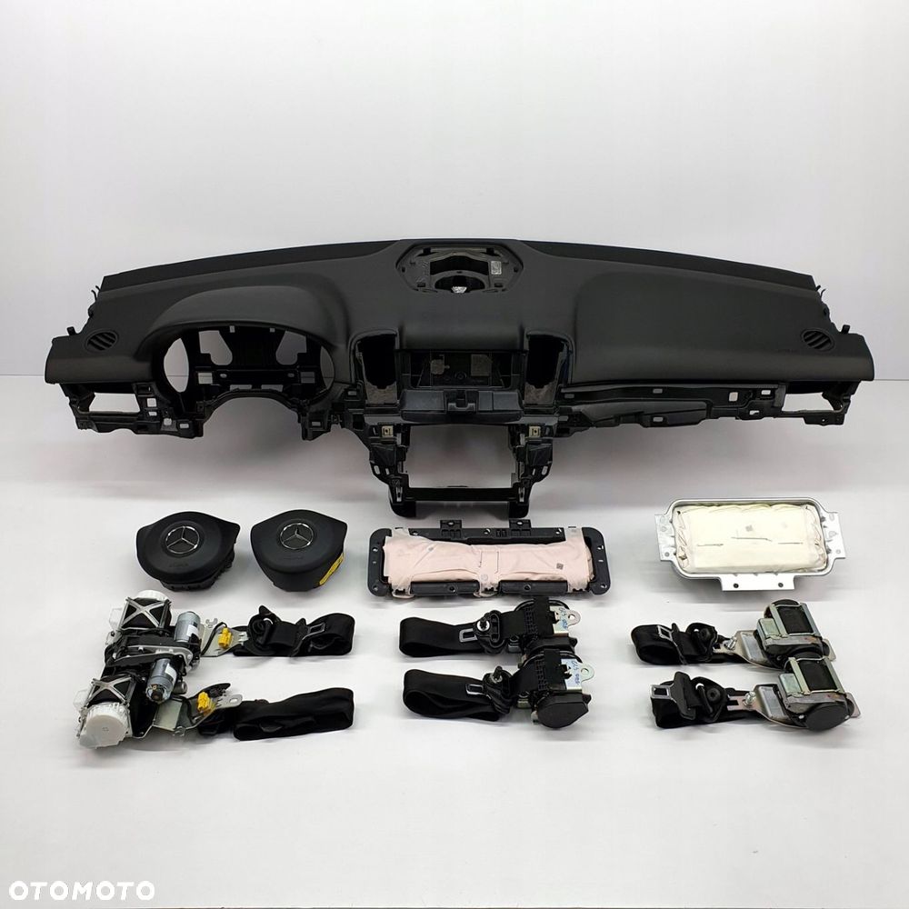 MERCEDES GLS X166 DESKA ROZDZIELCZA KONSOLA KOKPIT PULPIT PODUSZKI AIRBAG AIR BAG PASY KIT SET - 1