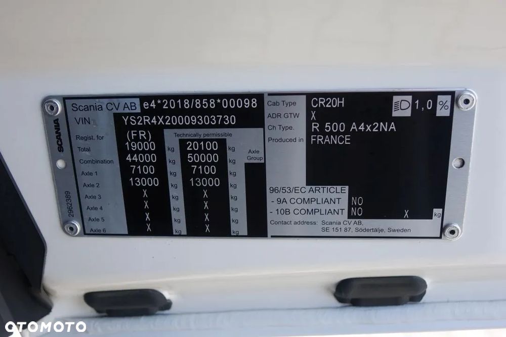 Scania 500R / NGS/ SUPER / EURO 6 / STANDARD / AUTOMAT / RETARDER / LODÓWKA / SILNIK NOWEJ GENERACJI - 34