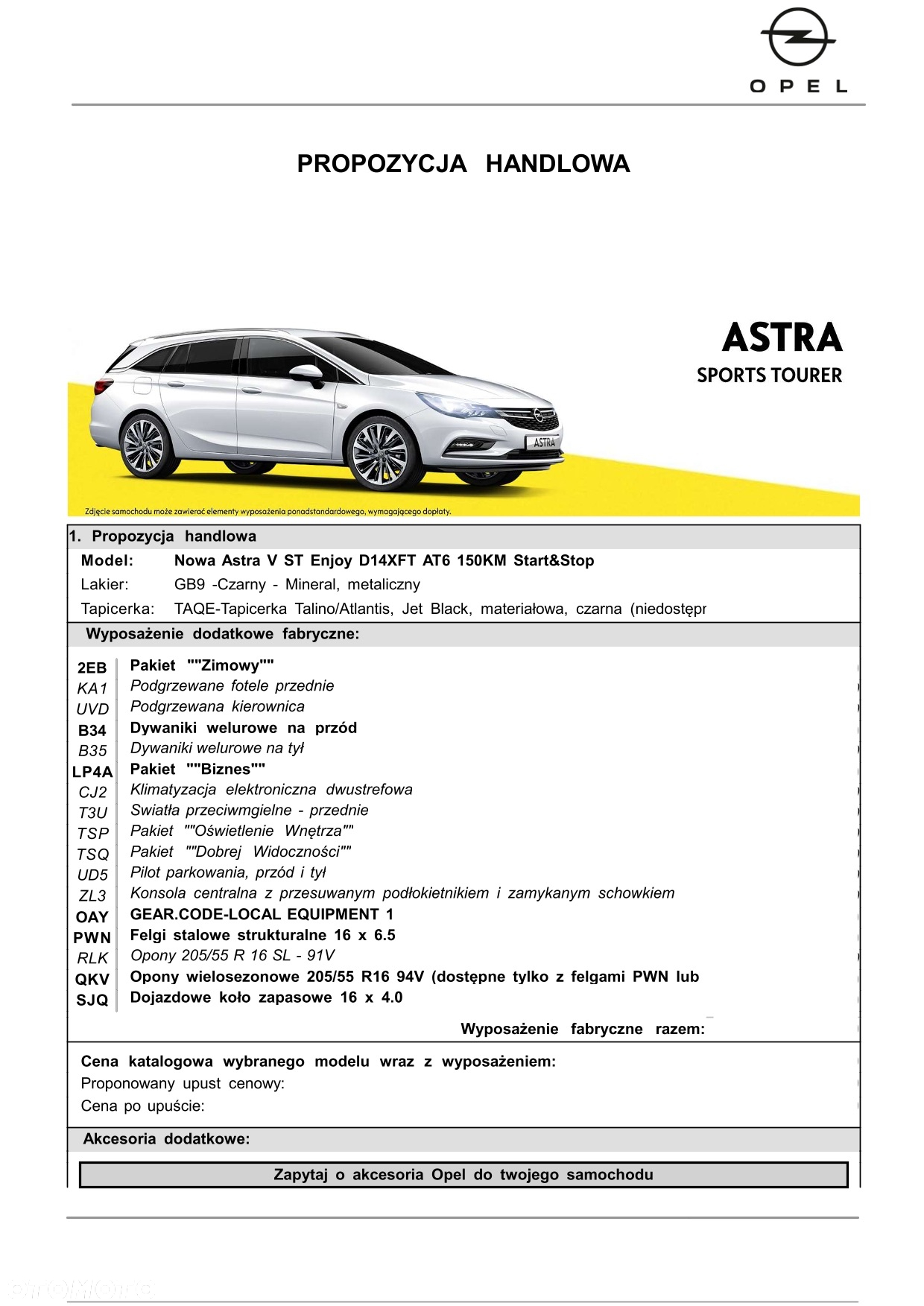 Opel Astra V 1.4 T Enjoy S&S - 13