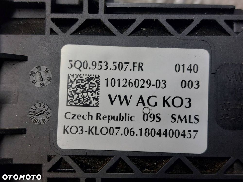MANETKA PRZEŁĄCZNIK ZESPOLONY TAŚMA SYGNAŁU SKODA OCTAVIA III 5Q0953507FR - 6