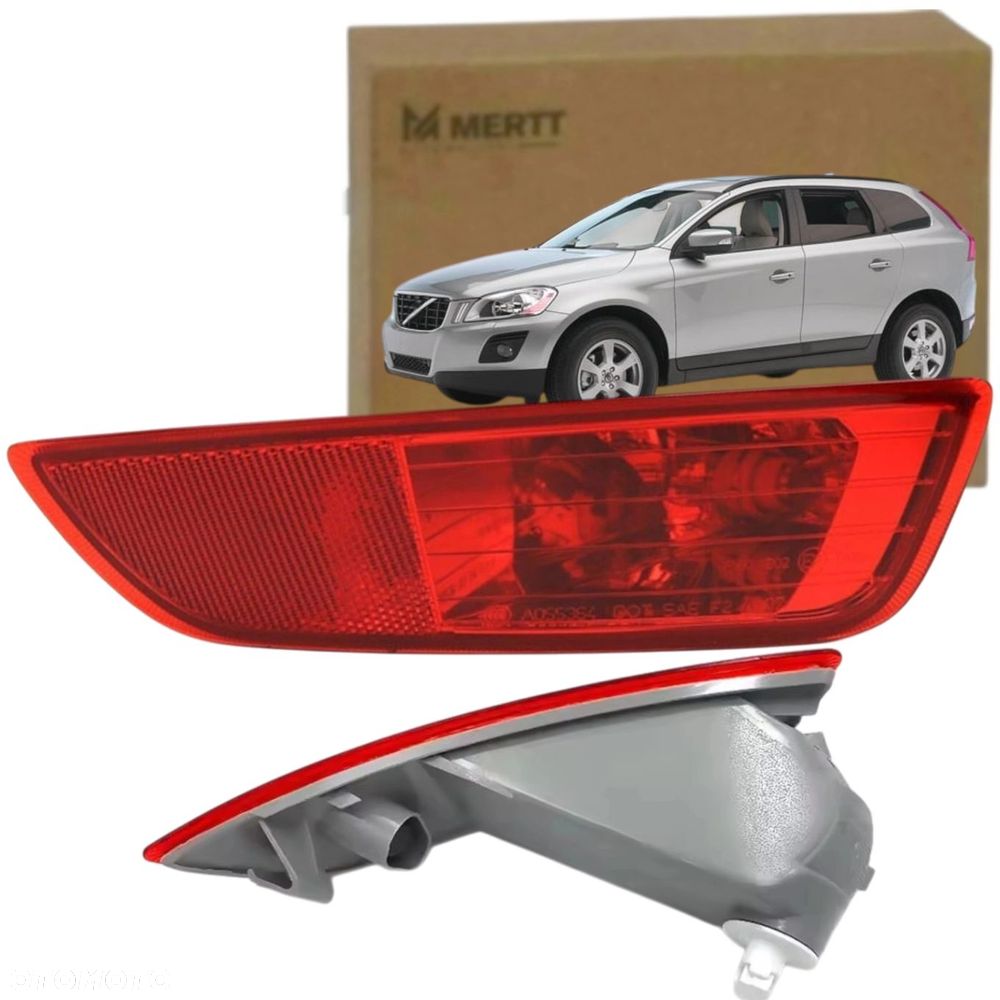 VOLVO XC60 2008-2013 HALOGENY LAMPY PRZECIWMGIELNE TYLNE KOMPLET LEWA PRAWA - 2