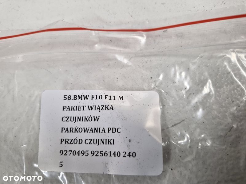 BMW F10 F11 M PAKIET WIĄZKA CZUJNIKÓW PARKOWANIA PDC PRZÓD CZUJNIKI 9270495 9256140 - 7