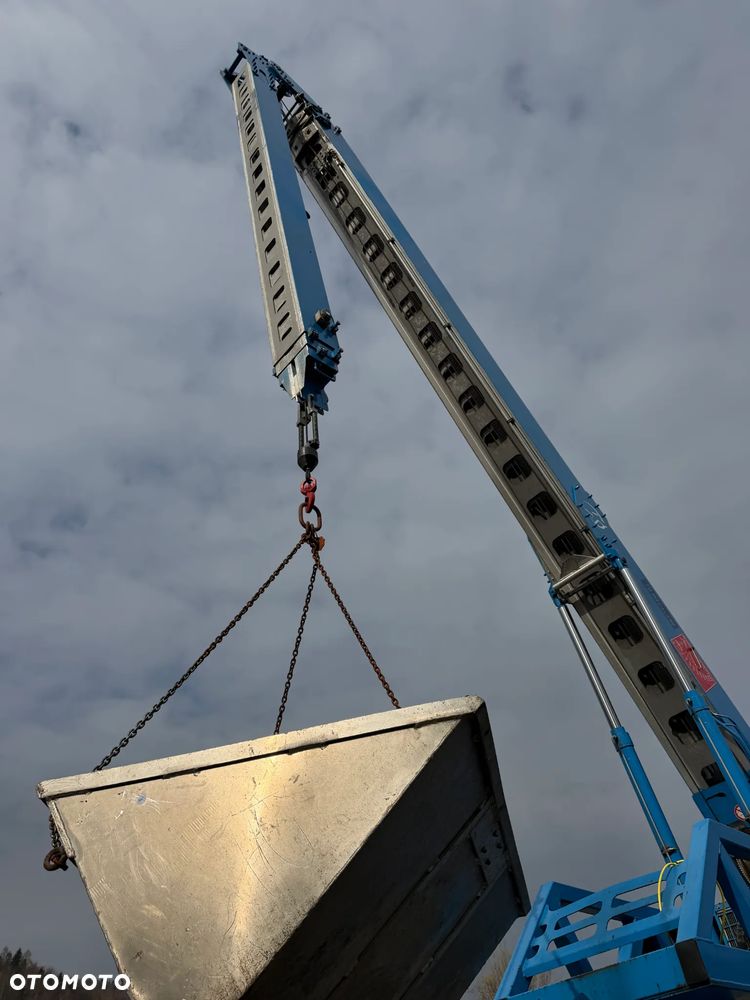 KLAAS K21/31TSR Dźwig Dekarski żuraw zwyżka podnośnik 31m. udźwig 1800kg max. Silnik Yanmar 3cyl. Kosz pojemnik. Dźwig Sterowany całkowicie zdalnie z pilota. Do 3,5 tony Transportowanie samochodem osobowym! Podwieszana oś Hydr. Własny Napęd Hydr. na 2 koła w terenie. Maszyna jak Nowa 2 tyś mtg. 2015r. Po serwisach Dekra. Sprowadzona z Norwegii. Nie różni się od nowej z salonu. Pełna Hydraulika w maszynie. Najbogatsza wersja. OKAZJA  230volt. Zero zużycia! - 19