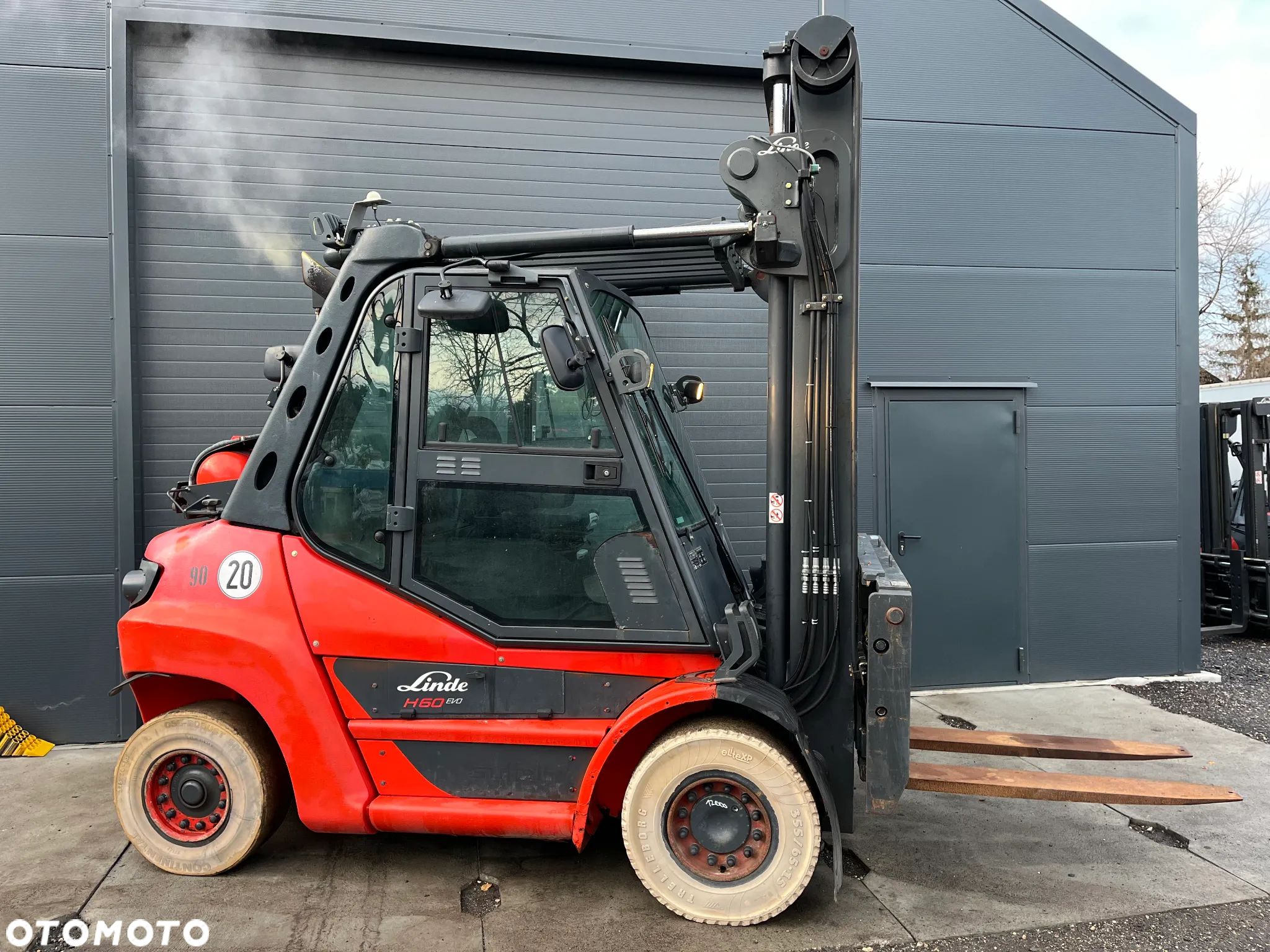 Linde H60-T 396-03 Gaz Kabina Klima Pozycjoner Przesuw boczny - 1