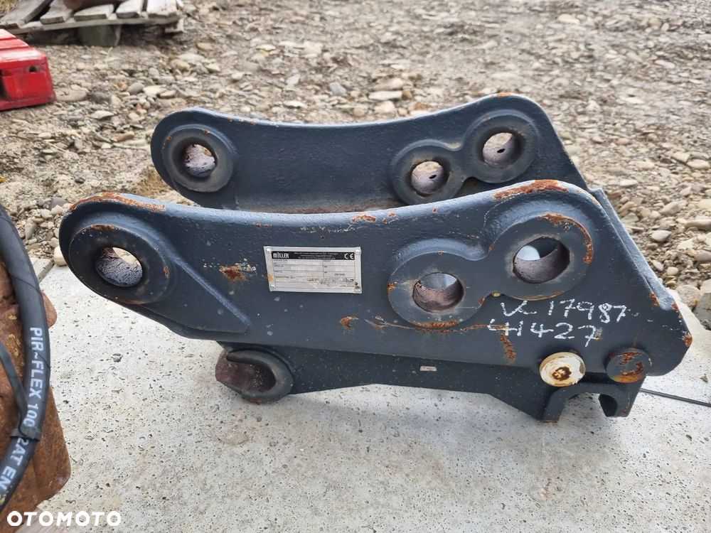 Nowe szybkozłącze Miller koparko ładowarka JCB KOMATSU FORD FIAT 3CX 4CX do koparki sworzeń 45mm do koparko ładowarki - 4