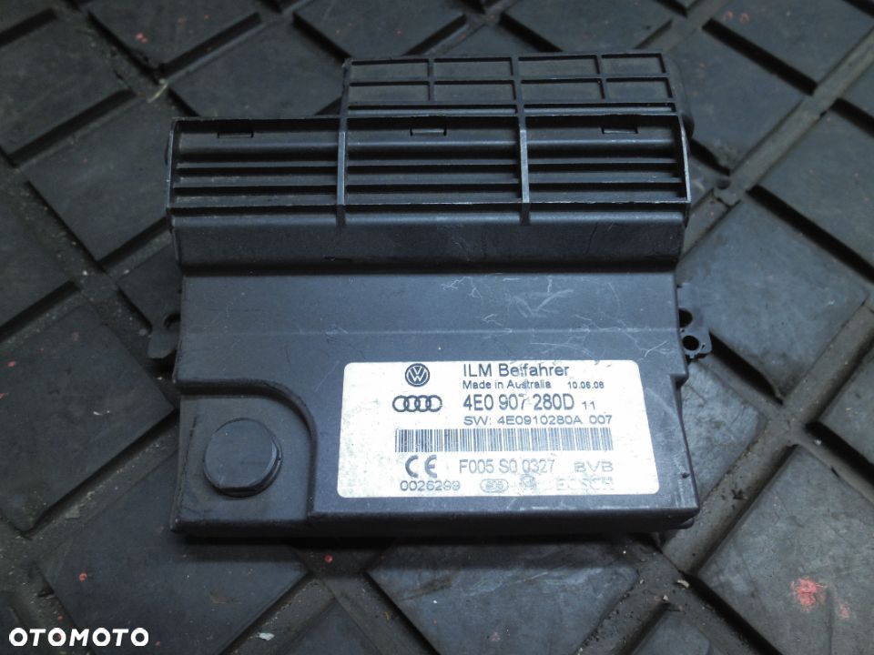 AUDI A8 D3 MODUŁ STEROWNIK MOCY 4E0907280D - 1