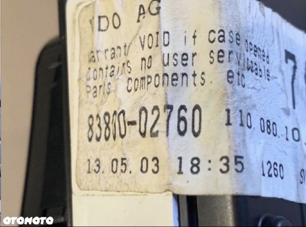 83830-02760 licznik zegary Toyota corolla e12 - 4