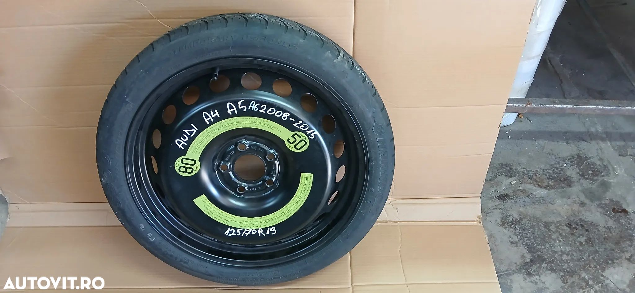 Roata de rezerva slim Audi A4 A5 A6 19" 2008-2015 - 1