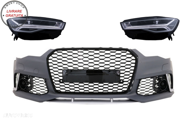 Bara Fata cu Faruri Full LED Semnalizare Dinamica Secventiala Audi A6 4G (2011-201- livrare gratuita