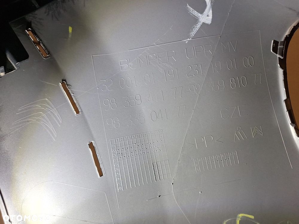 CITROEN C3 III LIFT 20-24 NIE KLEJONY! KOLOR: EVL GRIS PLATINIUM ZDERZAK PRZÓD PRZEDNI+ŚLIZGI ORYG 9835941177 WYSYŁKA 24 - 15