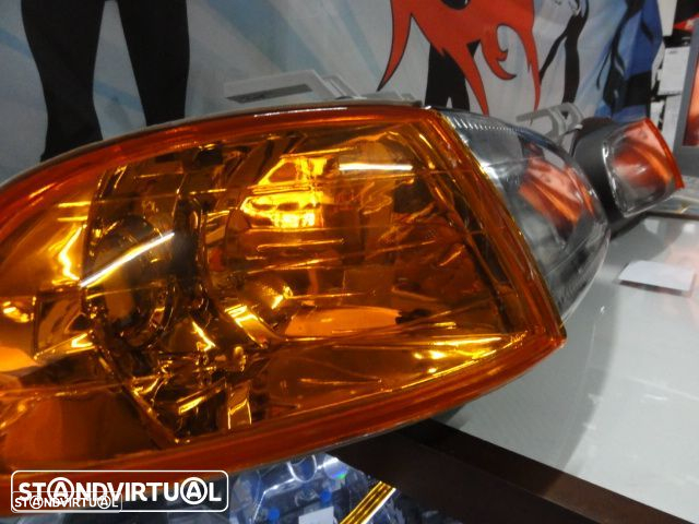 Farois frontais Honda civic 92-95 4 portas EG8, EG9, EH8, EH9 euro look  Fundo + piscas frontais - 9