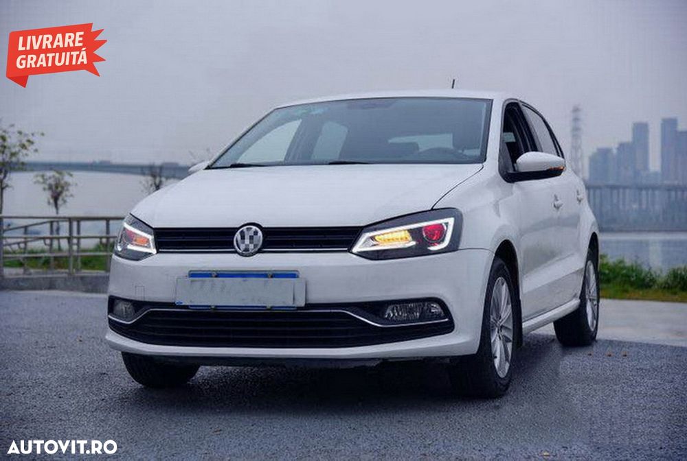 Faruri LED XENON HID VW Polo 6R / 6C / 61 (2011-2017) Devil Eye Look- livrare gratuita - 14