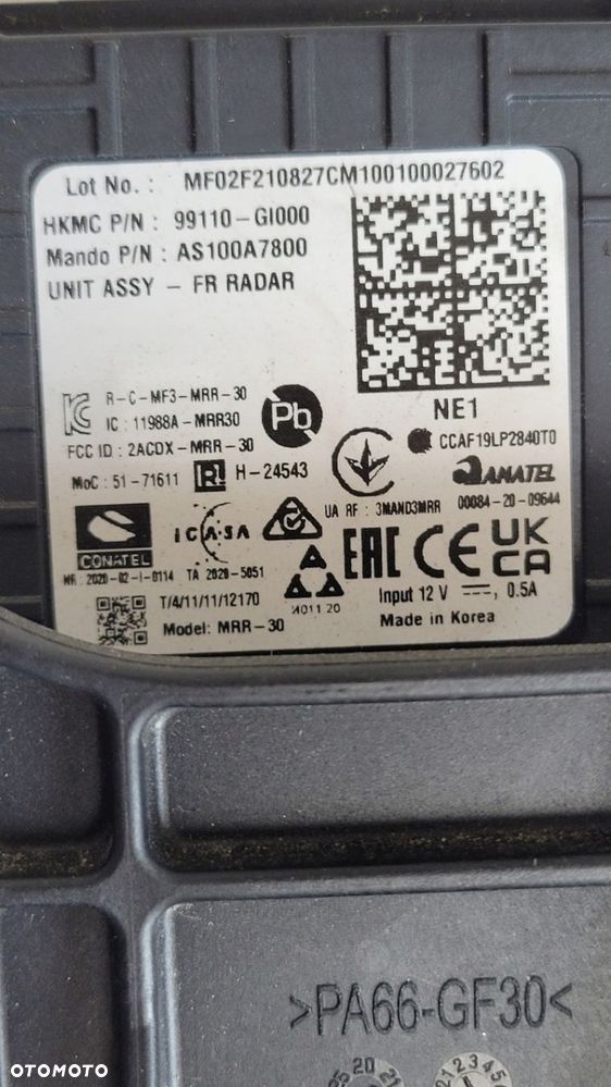 RADAR SENSOR CZUJNIK DISTRONIC PRZÓD HYUNDAI IONIQ 5 2021- - 6
