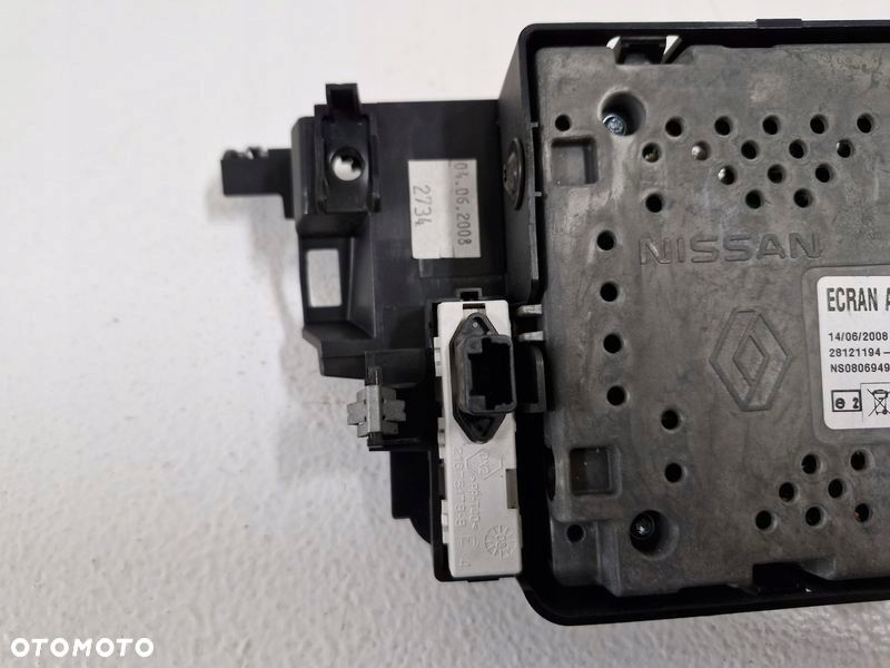 RENAULT LAGUNA 3 III WYŚWIETLACZ EKRAN MONITOR 280340026R - 9