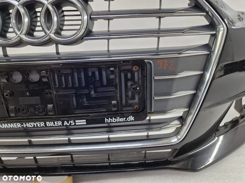 AUDI A4 B9 8W0 14- ZDERZAK PRZEDNI PRZÓD BEZ PDC I SPRYSKU + ATRAPA / GRILL , KOLOR CZARNY , NR 8W0807437 + 8W0853651AB , NR AUKCJI NZ972 - 12