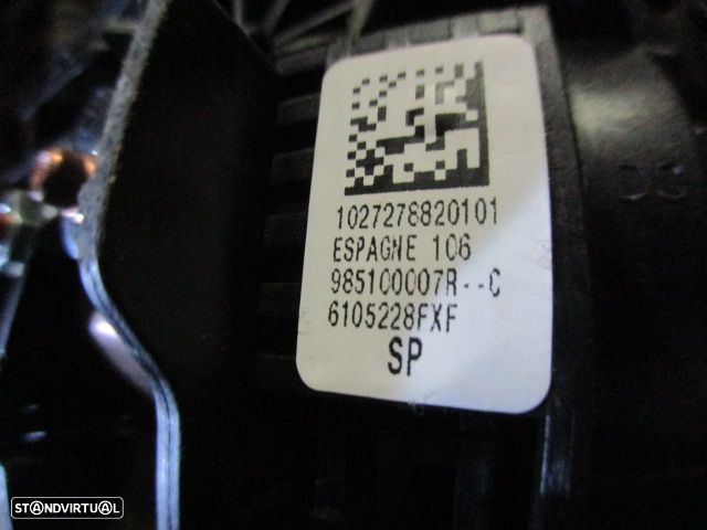 Kit Airbags 985100007R 985250003R 285581365R RENAULT MEGANE 3 FASE 1 2010 1.5DCI 105CV 5P BRANCO PRETO - 4
