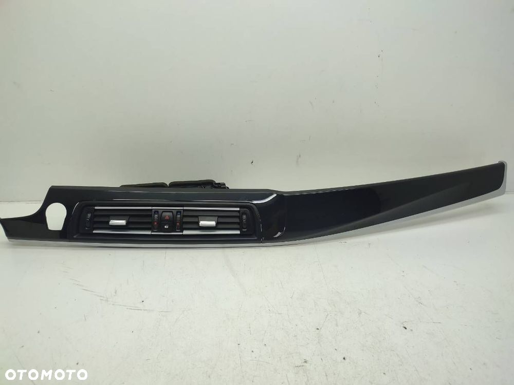 KRATKA NAWIEWU ŚRODKOWA LISTWA DEKOR DESKI BMW 5 F10 F11 9166649 9166891 - 1