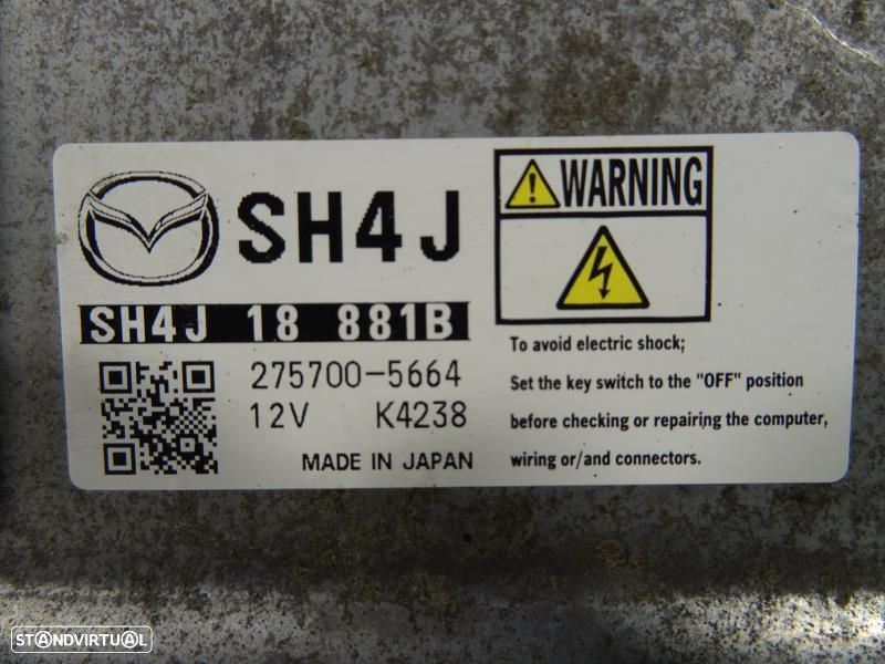 Centralina de Motor Mazda 2.2 D - 275700 5664 / SH4J18881B - 2