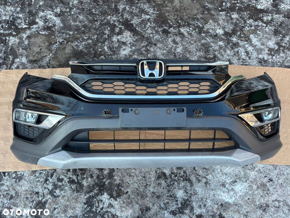 honda cr-v iv zderzak przedni atrapa gril czujniki pdc halogeny lift nh731p - 1