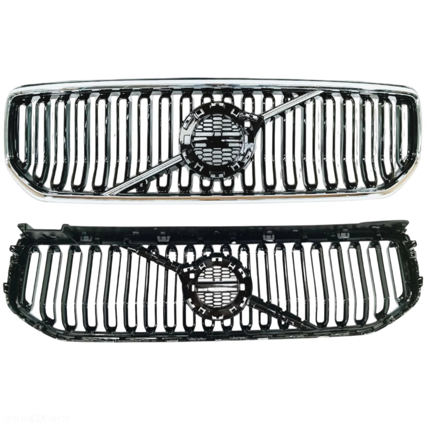 VOLVO XC40 2017+ ATRAPA KRATKA ŚRODKOWA CHŁODNICY GRILL 31457342 CHROM - 4