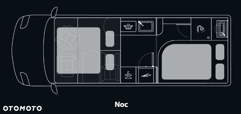 Globe-Traveller VOYAGER X 4 OSOBOWY PODWÓJNA PODŁOGA PEUGEOT BOXER 3.0L KRAJOWY - 3