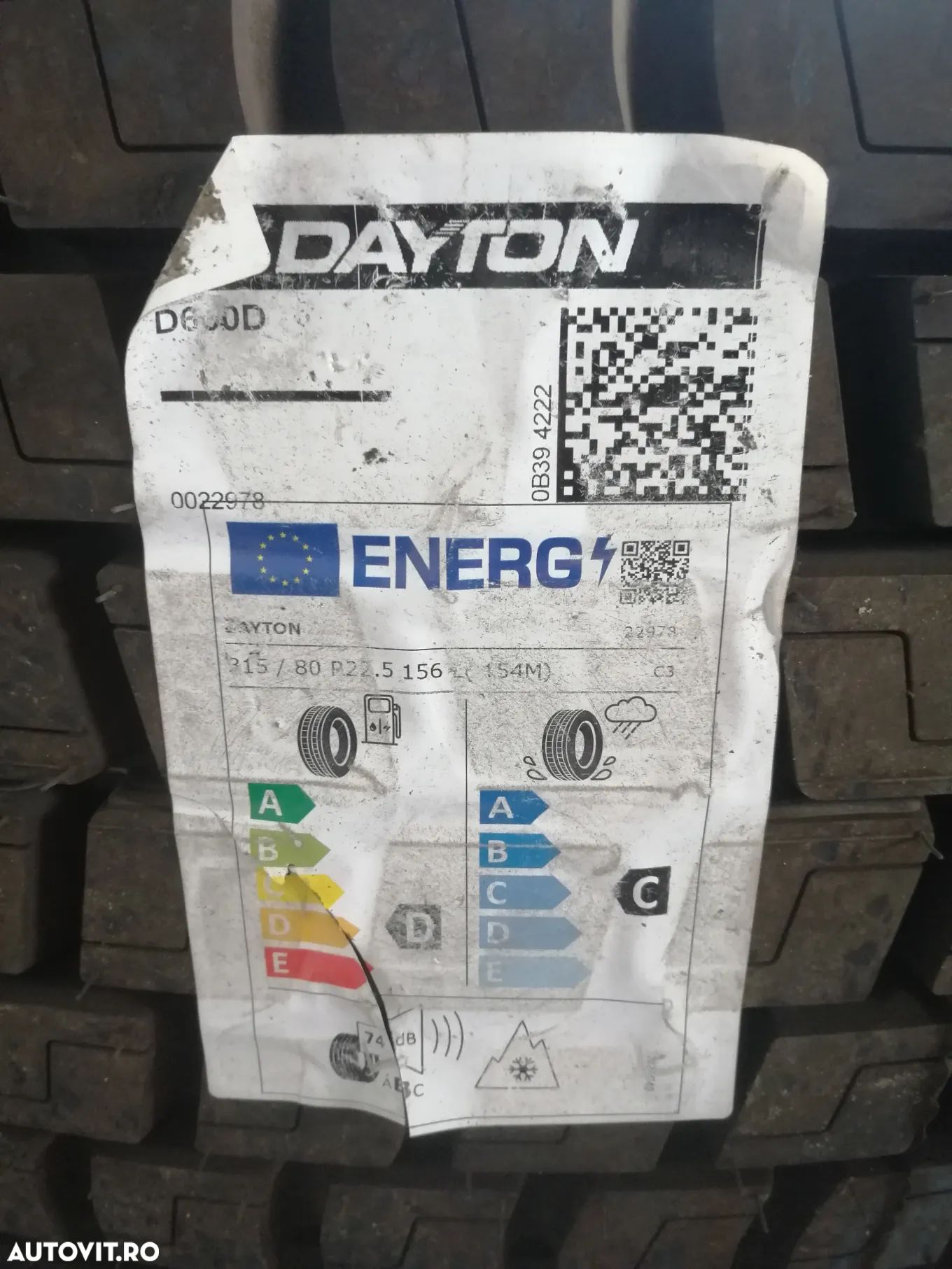 Anvelope noi camion 315/80 r22.5 DAYTON D600 - 1
