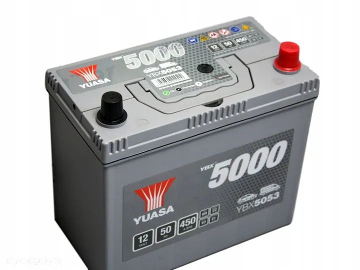 Akumulator Yuasa YBX5053 50Ah 450A P+ 12V - 3