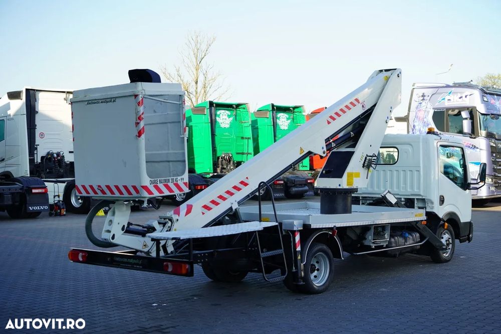 Nissan CABSTAR / ELEVATOR DE 20 DE METRI / GSR E200TE4 / DUBLU / CAPACITATE DE RIDICARE - 200 kg / 4 STABILIZATOARE / - 14