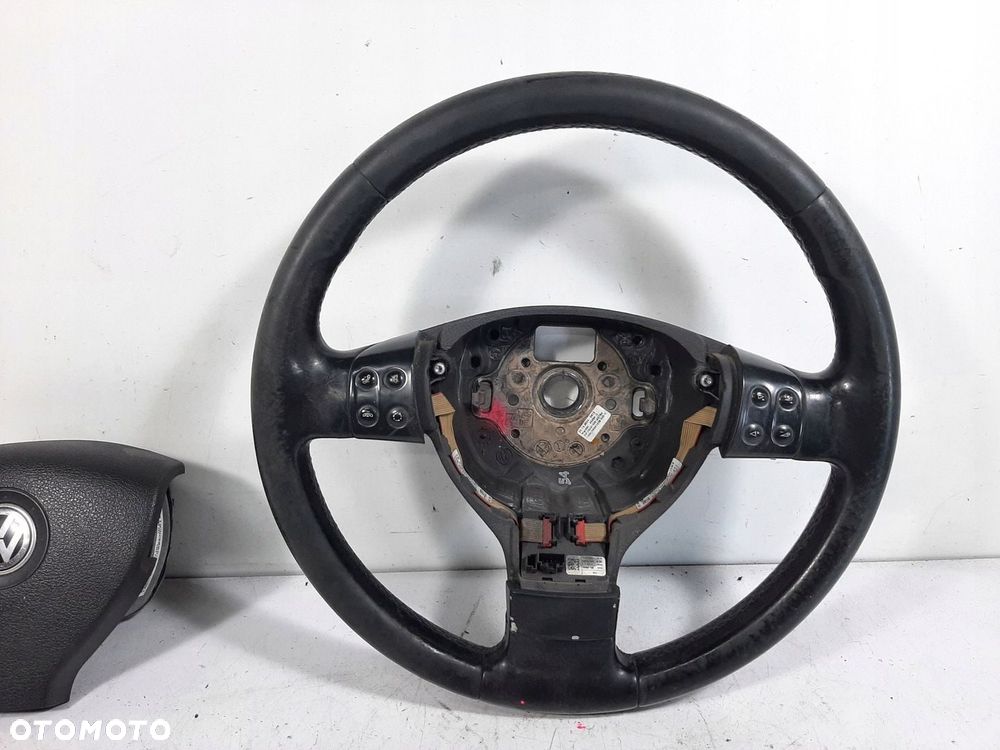 VW TOURAN 05R KIEROWNICA SKORA TROJRAMIENNA MULTIFUNKCJA 1K0419091A AIRBAG - 13