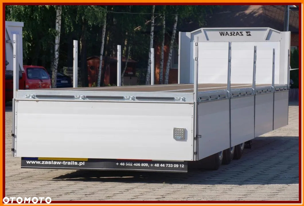 Zaslaw Pokład 13,60 m, MOCNA KRATOWNICA, burty aluminiowe !!! - 15