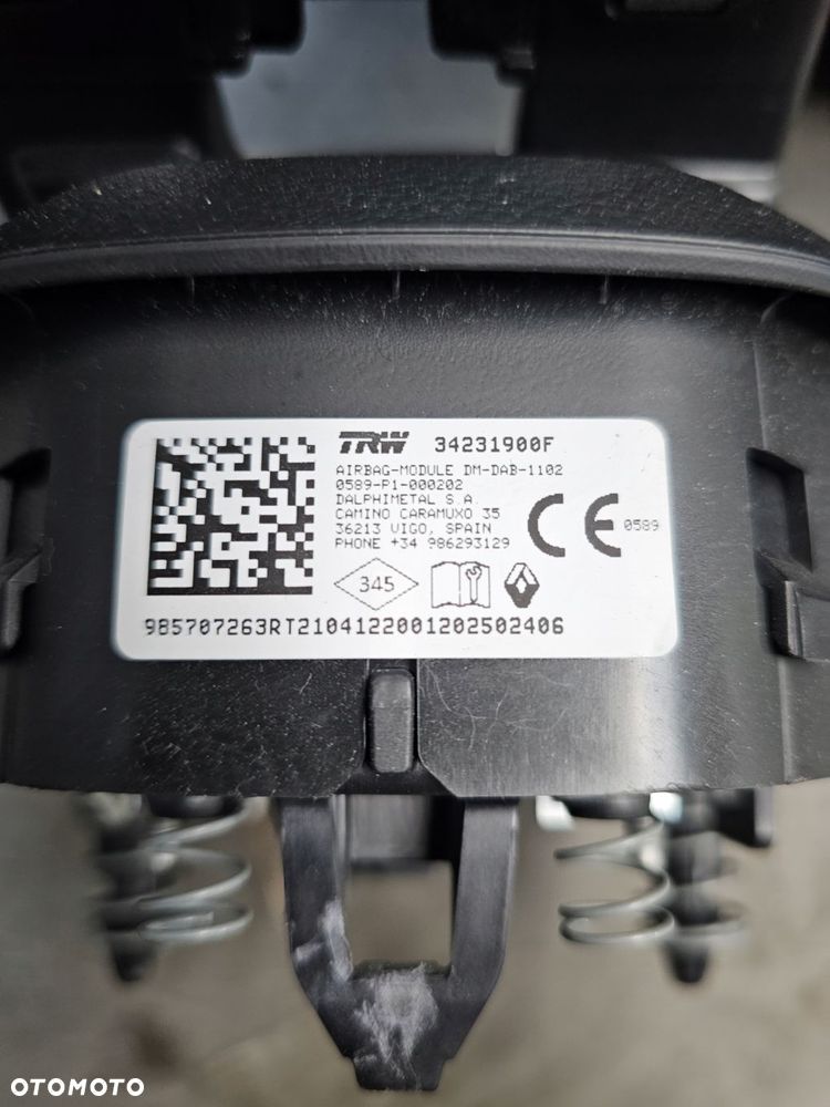 renault trafic iv deska rozdzielcza konsola airbag x2 komplet demontaż - 5