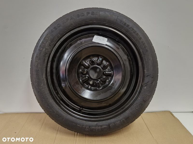 toyota matrix ii 2 koło dojazdowe zapasowe 135/70/16 5x110 16jx4 52910-0a910 - 1