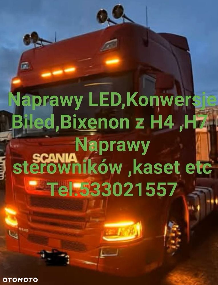 Lampa reflektor LED Scania S R N Volvo Daf Renault - 10