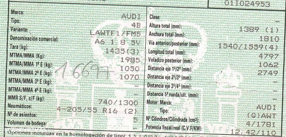 MOTOR COMPLETO AUDI A6 BERLINA 4B2 - 1