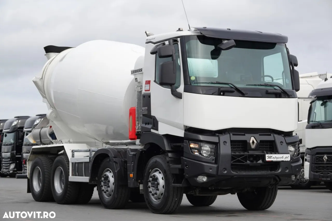 Renault C 380 / 8X4 / BETONER / BETON CONVERTER / LIEBHERR 9 M3 / EURO 6 / 2016 - 5