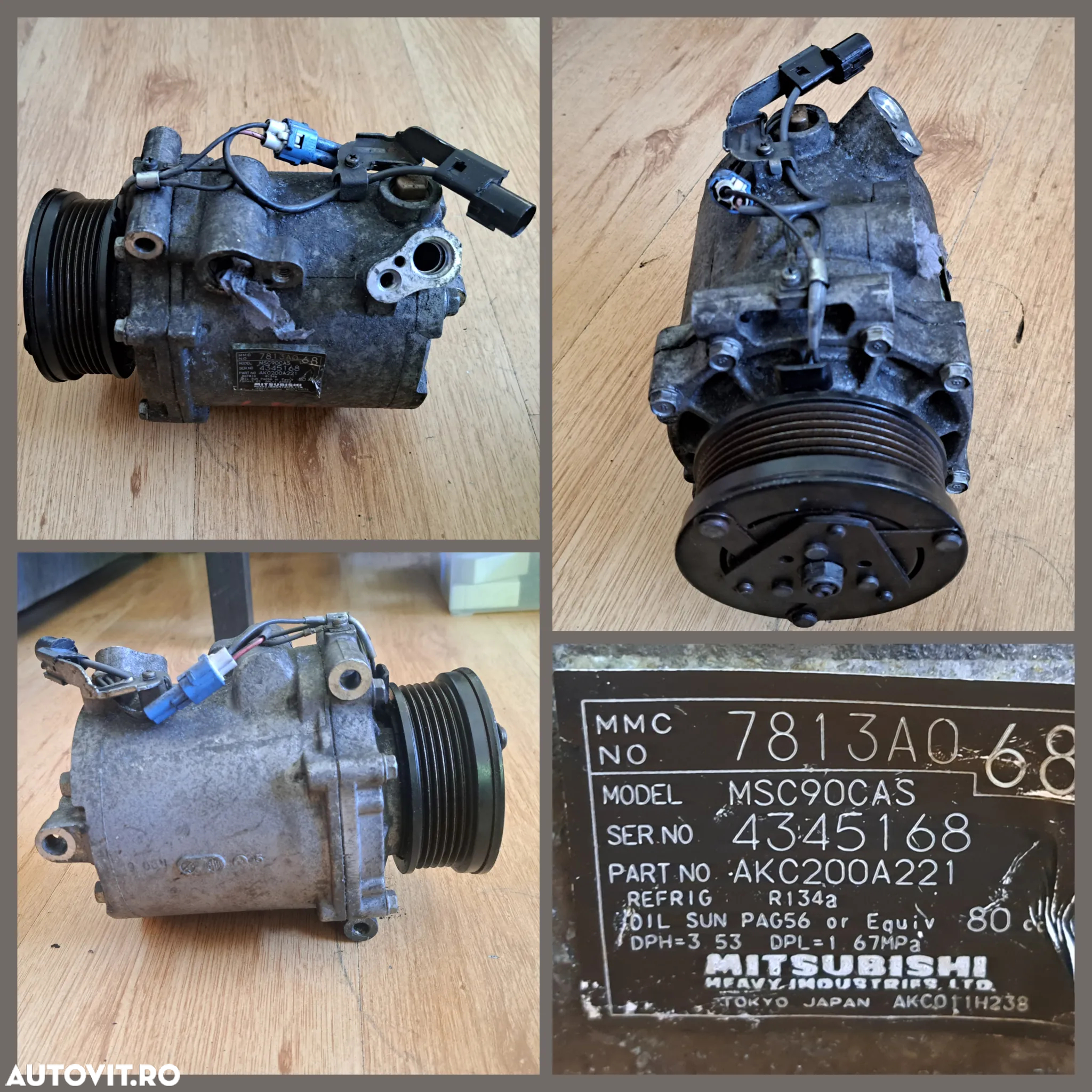Compresor ac clima volkswagen amarok golf EOS Touran bmw mitsubishi outlander lancer opel astra zafira meriva renault laguna trafic koleos nissan x-trail - 5