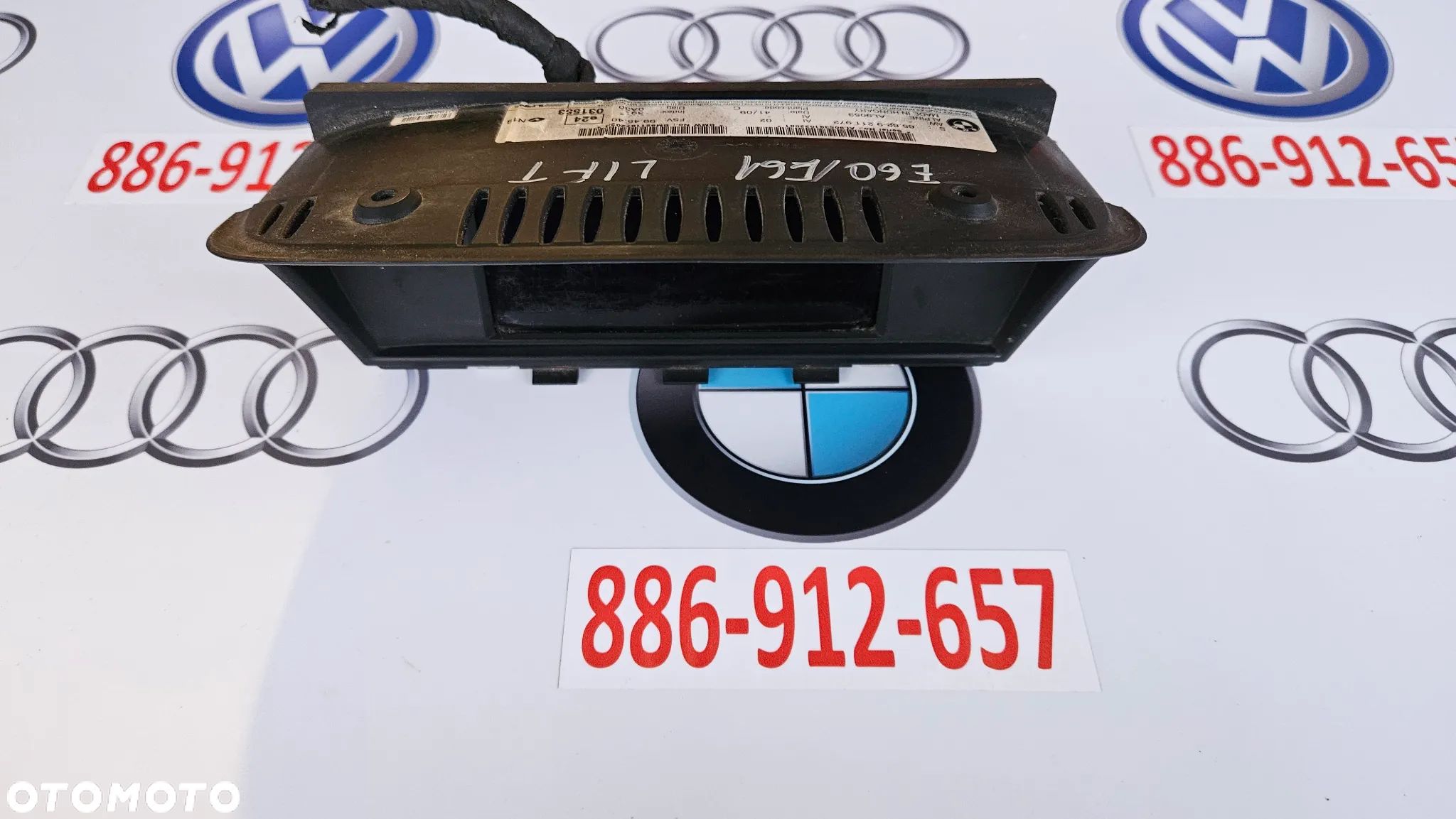BMW 5 E60 E61 Wyświetlacz mały 6,5 Monitor nawigacji 9211972 - 1