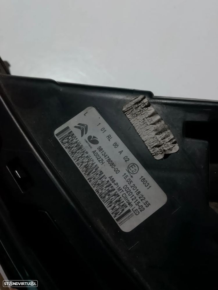 FAROL DIURNO ESQUERDO CITROEN C3 AIRCROSS II / 9813478080 - 2