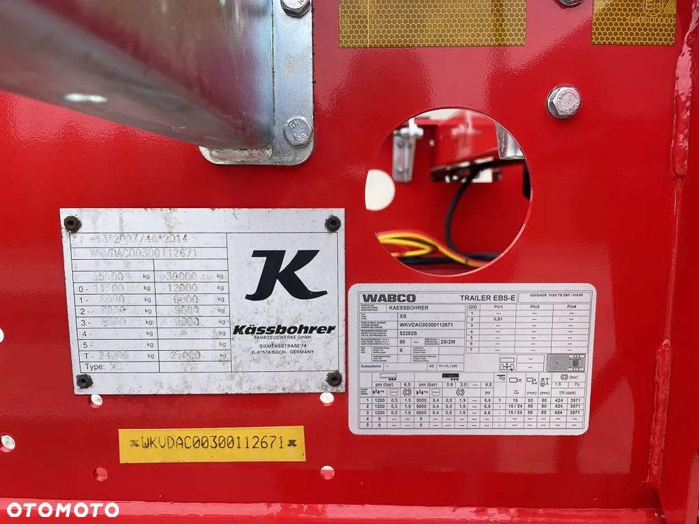 Kassbohrer K.SHG.AVH / 45-12 /27 EU / PODKONTENEROWA / STANDARD / 2023 / ROZSUWANE PODWOZIE PRZÓD I TYŁ / DO WSZYSTKICH T.KONTENERÓW / MAŁO UŻYWANA / SALON POLSKA / STAN JAK NOWY / - 12