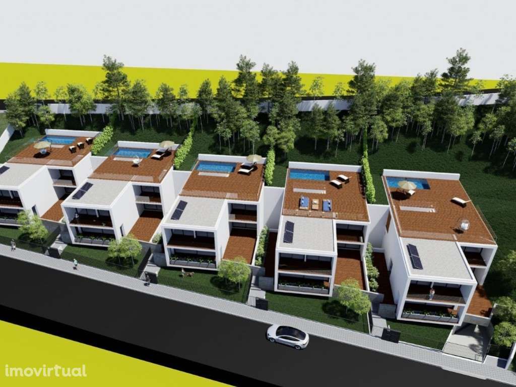 Terreno com Projeto Aprovado para 5 Moradias T3 - Perosinho - Grande imagem: 2/15