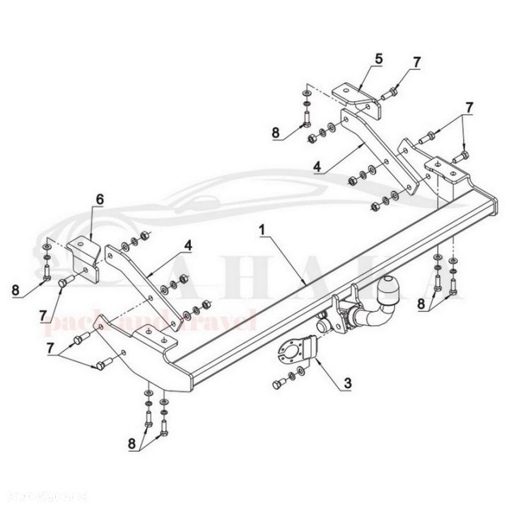 Hak Holowniczy Automat Do Renault Trafic Furgon, Bus 2006-2014 - 3