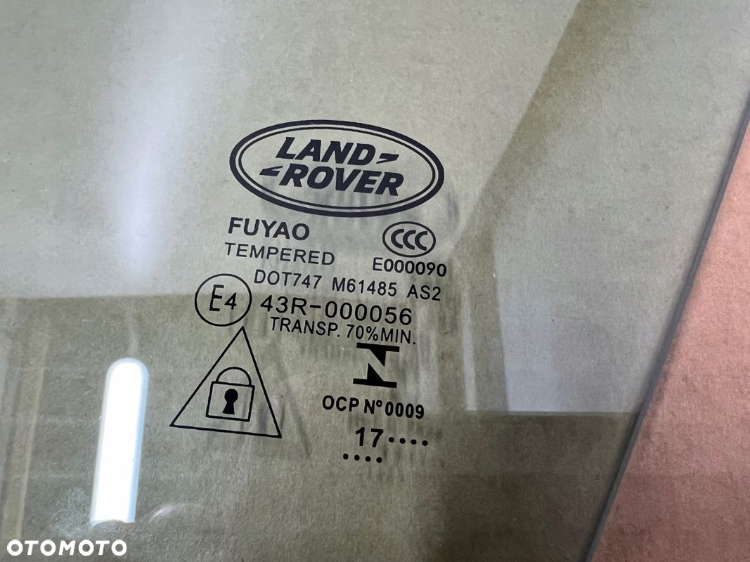 Range Rover Velar szyba drzwi lewy przód lewa - 2
