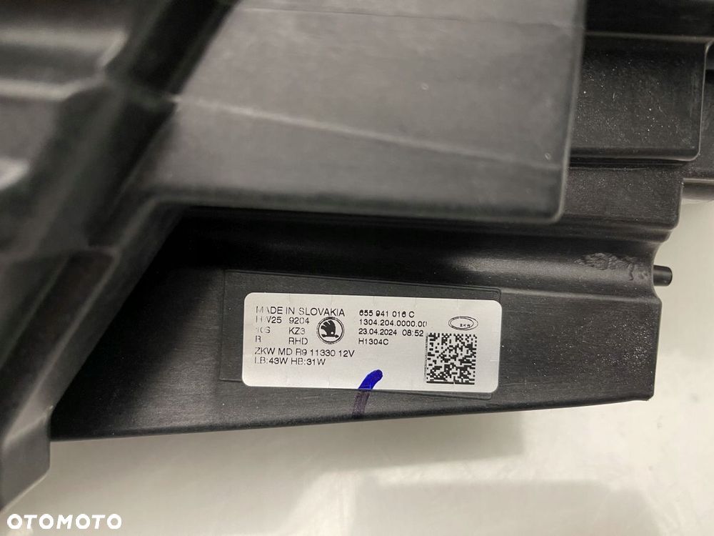LAMPA PRZEDNIA PRAWA SKODA KAMIQ LIFT FULL LED 655941016C - 4