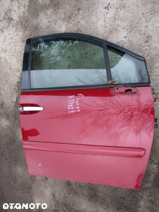 DRZWI PEUGEOT 807 PRAWE PRZEDNIE SZYBA ZAMEK KLAMKA PODNOSNIK - 1
