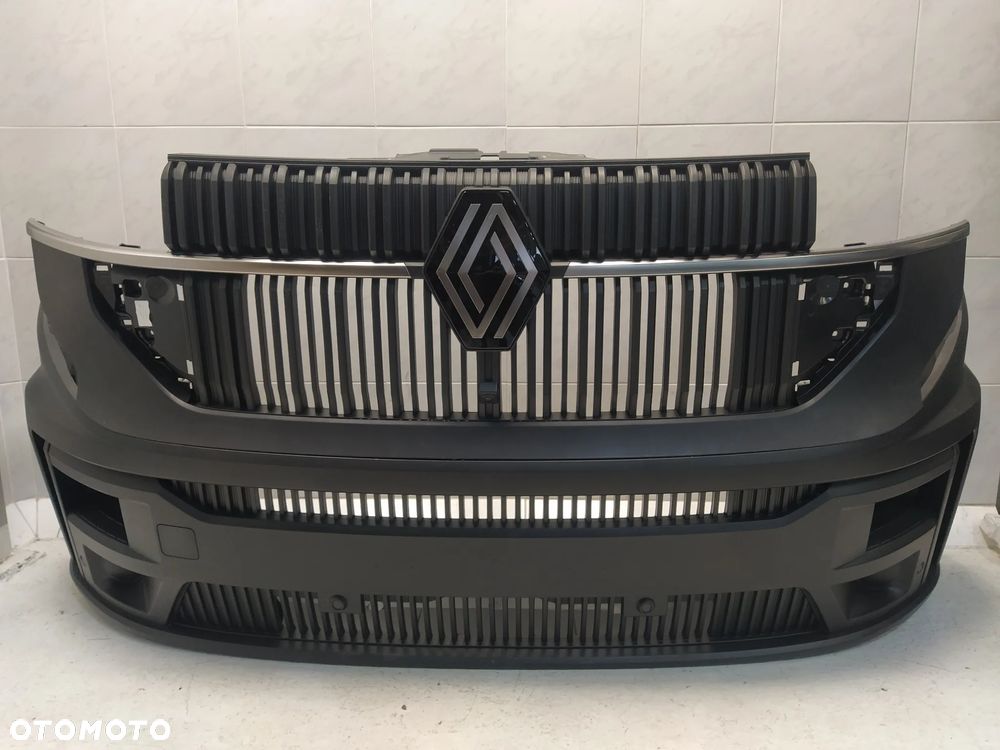 RENAULT MASTER IV V 24- ZDERZAK PRZÓD PRZEDNI GRILL ATRAPA CHŁODNICY LAMPY REFLEKTORY LEWA PRAWA 6xPDC HALOGENY KOMPLET NOWY ORYGINAŁ - 3